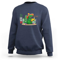 Mexican Food Lover Gift Sweatshirt Funny Dinosaur Taco Saurus - Wonder Print Shop
