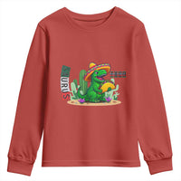Mexican Food Lover Gift Youth Sweatshirt Funny Dinosaur Taco Saurus - Wonder Print Shop