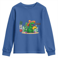 Mexican Food Lover Gift Youth Sweatshirt Funny Dinosaur Taco Saurus - Wonder Print Shop