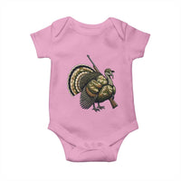 Funny Camo Turkey Hunter Rifle Gift Baby Onesie - Wonder Print Shop