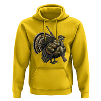 Funny Camo Turkey Hunter Rifle Gift Hoodie - Wonder Print Shop