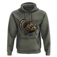 Funny Camo Turkey Hunter Rifle Gift Hoodie - Wonder Print Shop