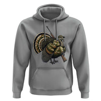 Funny Camo Turkey Hunter Rifle Gift Hoodie - Wonder Print Shop