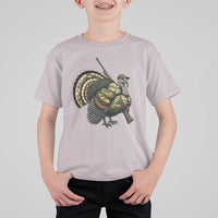 Funny Camo Turkey Hunter Rifle Gift T Shirt For Kid - Wonder Print Shop