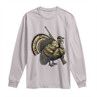 Funny Camo Turkey Hunter Rifle Gift Long Sleeve Shirt - Wonder Print Shop