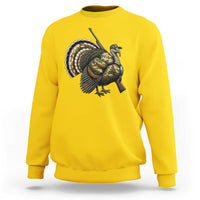 Funny Camo Turkey Hunter Rifle Gift Sweatshirt - Wonder Print Shop