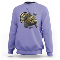 Funny Camo Turkey Hunter Rifle Gift Sweatshirt - Wonder Print Shop
