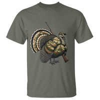 Funny Camo Turkey Hunter Rifle Gift T Shirt - Wonder Print Shop