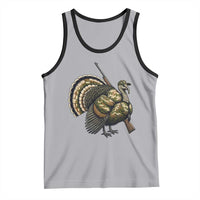 Funny Camo Turkey Hunter Rifle Gift Tank Top - Wonder Print Shop