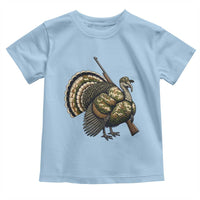 Funny Camo Turkey Hunter Rifle Gift Toddler T Shirt - Wonder Print Shop