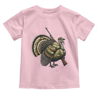 Funny Camo Turkey Hunter Rifle Gift Toddler T Shirt - Wonder Print Shop