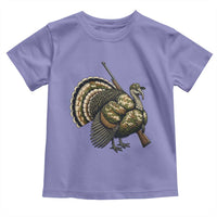 Funny Camo Turkey Hunter Rifle Gift Toddler T Shirt - Wonder Print Shop