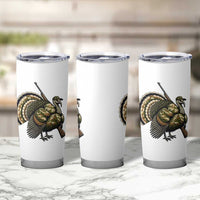 Funny Camo Turkey Hunter Rifle Gift Tumbler Cup - Wonder Print Shop