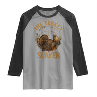 The Turkey Slayer Raglan Shirt Funny Hunting Season Gift - Wonder Print Shop