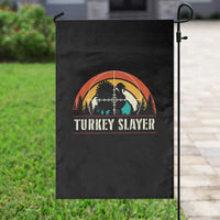 Turkey Slayer Garden Flag Vintage Sunset Hunting Season Gift - Wonder Print Shop