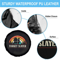 Turkey Slayer Spare Tire Cover Vintage Sunset Hunting Season Gift - Wonder Print Shop
