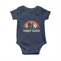 Turkey Slayer Baby Onesie Vintage Sunset Hunting Season Gift - Wonder Print Shop