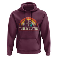 Turkey Slayer Hoodie Vintage Sunset Hunting Season Gift - Wonder Print Shop