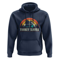 Turkey Slayer Hoodie Vintage Sunset Hunting Season Gift - Wonder Print Shop