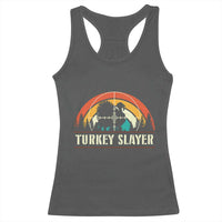 Turkey Slayer Racerback Tank Top Vintage Sunset Hunting Season Gift - Wonder Print Shop