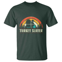 Turkey Slayer T Shirt Vintage Sunset Hunting Season Gift - Wonder Print Shop