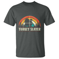 Turkey Slayer T Shirt Vintage Sunset Hunting Season Gift - Wonder Print Shop