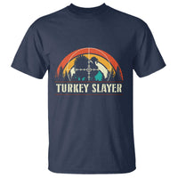 Turkey Slayer T Shirt Vintage Sunset Hunting Season Gift - Wonder Print Shop