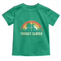 Turkey Slayer Toddler T Shirt Vintage Sunset Hunting Season Gift - Wonder Print Shop