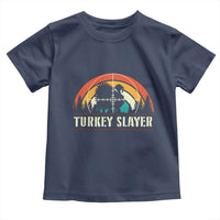 Turkey Slayer Toddler T Shirt Vintage Sunset Hunting Season Gift - Wonder Print Shop