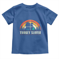 Turkey Slayer Toddler T Shirt Vintage Sunset Hunting Season Gift - Wonder Print Shop