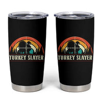 Turkey Slayer Tumbler Cup Vintage Sunset Hunting Season Gift - Wonder Print Shop