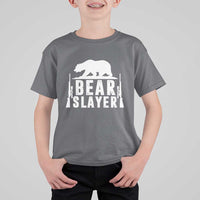 Bear Slayer T Shirt For Kid Hunting Season Gift - Wonder Print Shop