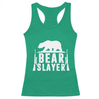Bear Slayer Racerback Tank Top Hunting Season Gift - Wonder Print Shop