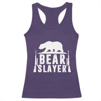 Bear Slayer Racerback Tank Top Hunting Season Gift - Wonder Print Shop