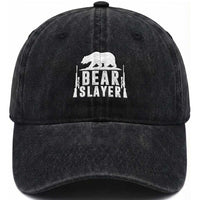 Bear Slayer Washed Cotton Baseball Cap Hunting Season Gift