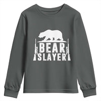 Bear Slayer Youth Sweatshirt Hunting Season Gift - Wonder Print Shop