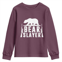Bear Slayer Youth Sweatshirt Hunting Season Gift - Wonder Print Shop