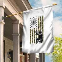 Bear Hunting Garden Flag Camo American Flag Hunter Gift - Wonder Print Shop