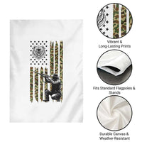 Bear Hunting Garden Flag Camo American Flag Hunter Gift - Wonder Print Shop