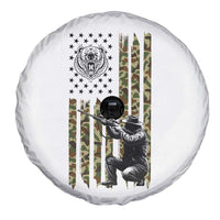 Bear Hunting Spare Tire Cover Camo American Flag Hunter Gift - Wonder Print Shop