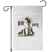 Bear Hunter Garden Flag Black Lab Retriever Funny Hunting Gift - Wonder Print Shop