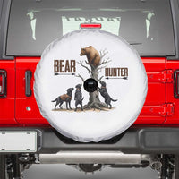 Bear Hunter Spare Tire Cover Black Lab Retriever Funny Hunting Gift - Wonder Print Shop