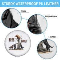 Bear Hunter Spare Tire Cover Black Lab Retriever Funny Hunting Gift - Wonder Print Shop