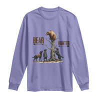 Bear Hunter Long Sleeve Shirt Black Lab Retriever Funny Hunting Gift - Wonder Print Shop