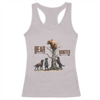 Bear Hunter Racerback Tank Top Black Lab Retriever Funny Hunting Gift - Wonder Print Shop