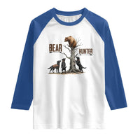 Bear Hunter Raglan Shirt Black Lab Retriever Funny Hunting Gift - Wonder Print Shop