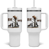 Bear Hunter Tumbler With Handle Black Lab Retriever Funny Hunting Gift - Wonder Print Shop