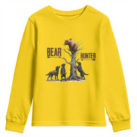 Bear Hunter Youth Sweatshirt Black Lab Retriever Funny Hunting Gift - Wonder Print Shop