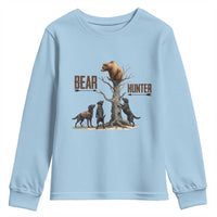 Bear Hunter Youth Sweatshirt Black Lab Retriever Funny Hunting Gift - Wonder Print Shop