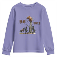 Bear Hunter Youth Sweatshirt Black Lab Retriever Funny Hunting Gift - Wonder Print Shop